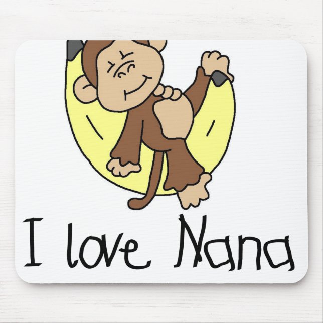 Mousepad Macaco eu amo Nana (Frente)
