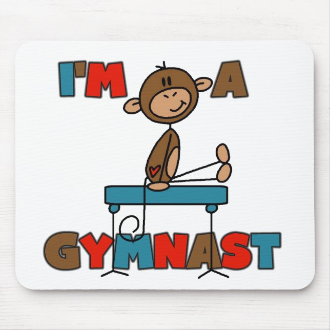 Mousepad Macaco Eu sou um Ginasta (Frente)