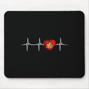 Mousepad Macaco fofo soco batimento cardíaco - em última an