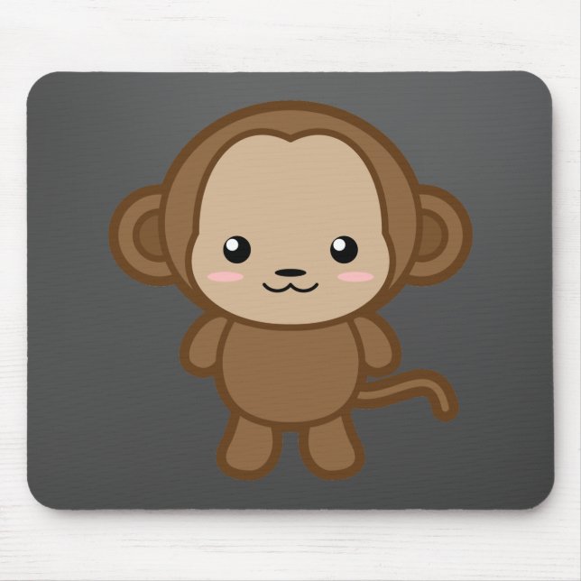 Mousepad Macaco Kawaii (Frente)