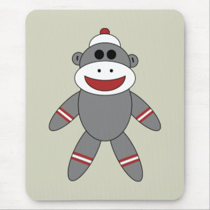 Mousepad Macaco-meia bonito em Tan