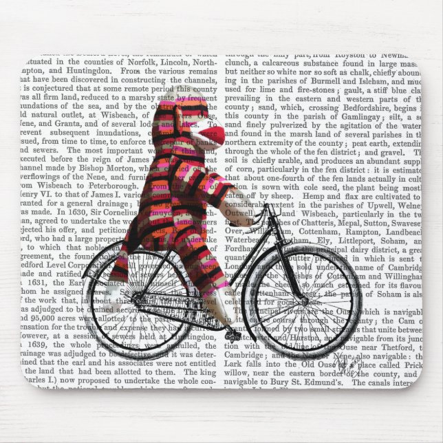 Mousepad Macaco-meia na Bicicleta (Frente)