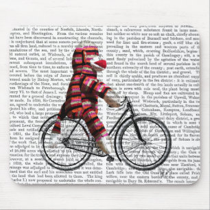 Mousepad Macaco-meias na Bicicleta