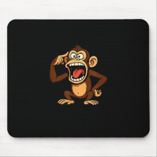 Mousepad Macaco Minha Mente É Um Lugar Perigoso Mas Minha B