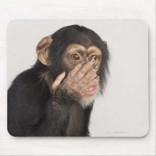 Mousepad Macaco que fricciona sua cara