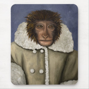Mousepad Macaco que veste a jaqueta