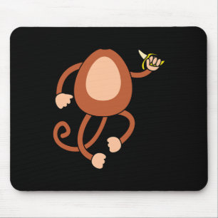Mousepad Macaco Segurando Nana Costume Diversão Fácil Hallo
