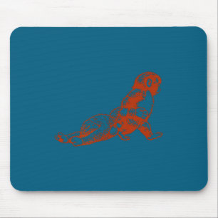 Mousepad Macaquinho de pelúcia macaco bebê fofo com pelúcia