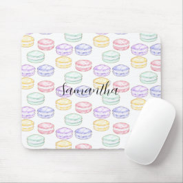 Mousepad Macarões Franceses com Aquarela