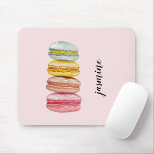 Mousepad Macarões Franceses pintados à mão