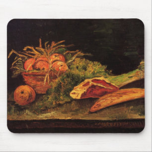 Mousepad Maçãs, carne e um Roll de Vincent van Gogh