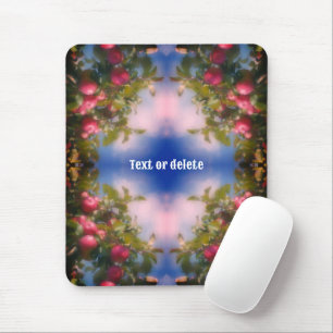 Mousepad Maçãs Vermelhas Na Pintura De Árvores Personalizad