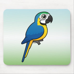 Mousepad Macaw Azul-e-amarelo