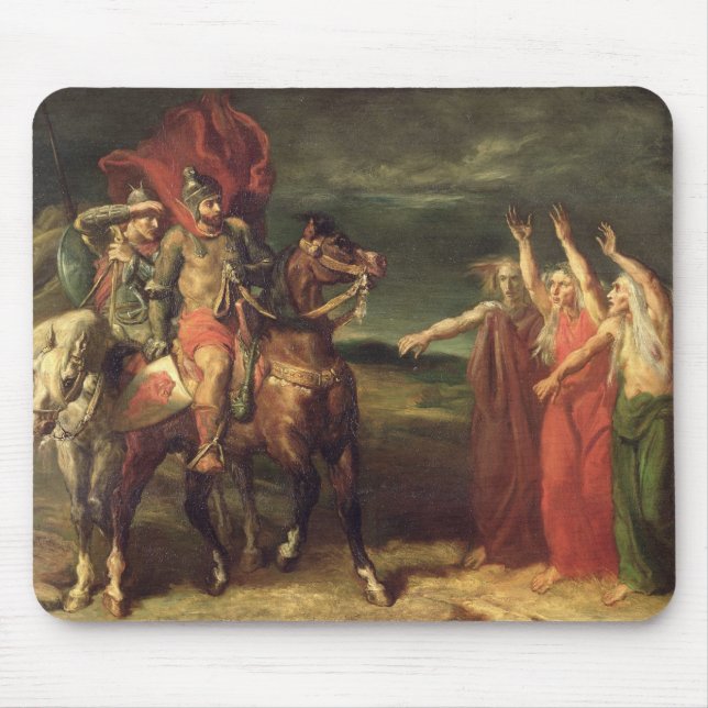 Mousepad Macbeth e as três bruxas, 1855 (Frente)