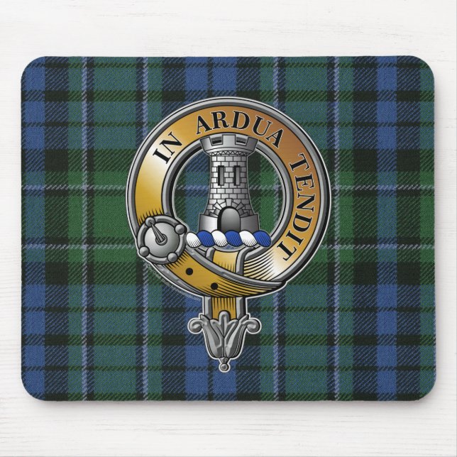 Mousepad MacCallum Tartan e Crachá (Frente)
