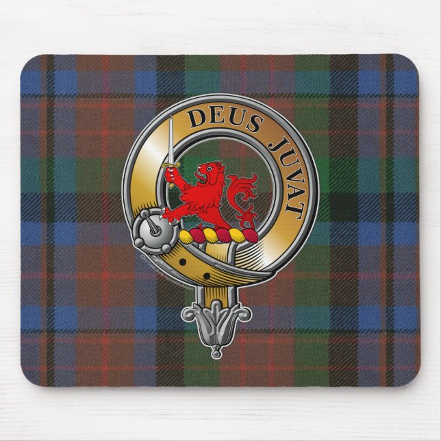 Mousepad MacDuff Tartan e Crachá (Frente)