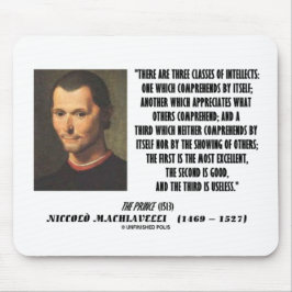 Mousepad Machiavelli Three Classes Of Intellects Quote