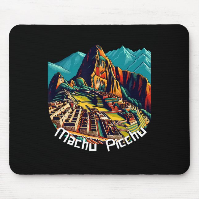 Mousepad Machu Picchu Cusco Peru Trilha Inca Machu Picchu  (Frente)