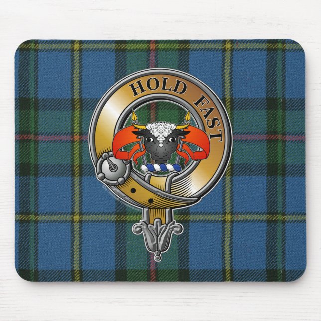Mousepad MacLeod Tartan e Crachá (Frente)