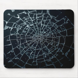 Mousepad Macro de Vidro Temperado Destruído
