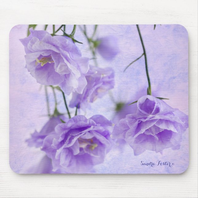 Mousepad Macro Flores de Campanela Roxas (Frente)