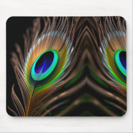 Mousepad Macro Hyper-Vibrante do Olho de Penas