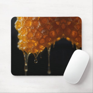 Mousepad Macro Luminosa de Honeycomb com Gotas Chatas
