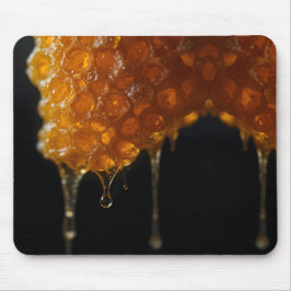 Mousepad Macro Luminosa de Honeycomb com Gotas Chatas