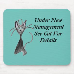 Mousepad Mad Cat por Sommer Hamilton