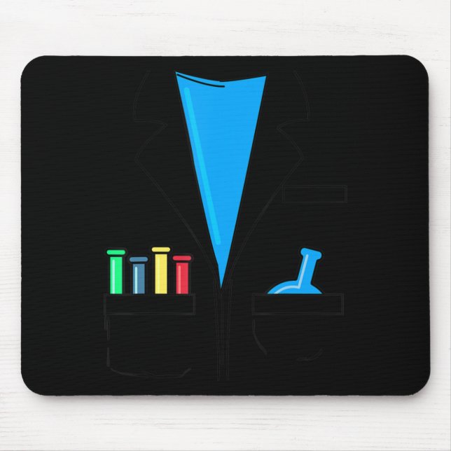 Mousepad Mad Scientist Figurume Nerd Química Divertimento C (Frente)