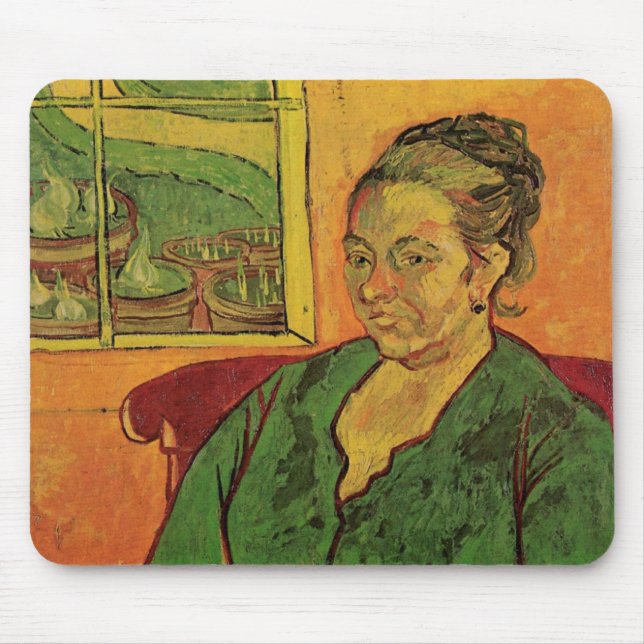 Mousepad Madame Augustine Roulin por Vincent van Gogh (Frente)