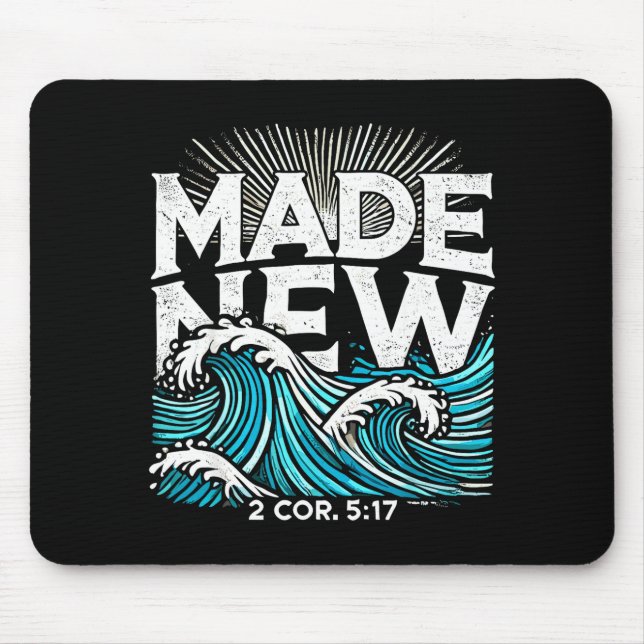 Mousepad Made New Baptized Baptism  (Frente)