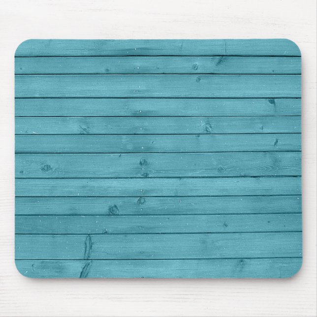 Mousepad Madeira Azul-Azul-Aqua Rústica (Frente)
