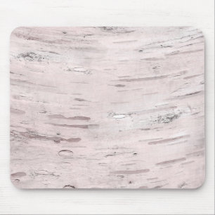 Mousepad Madeira de Árvore Bétula Branca Rústica Casa de Fa
