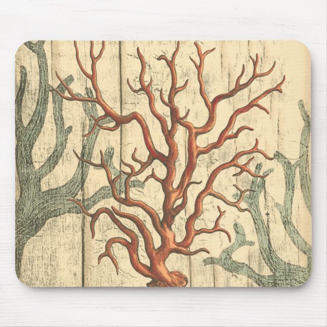 Mousepad Madeira e coral pequeno (Frente)