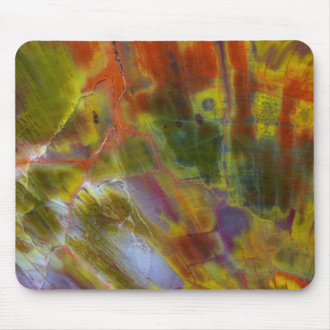 Mousepad Madeira Petrificada Arco-íris (Frente)