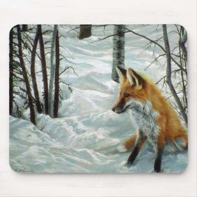 Mousepad Madeiras do inverno, Fox (Frente)