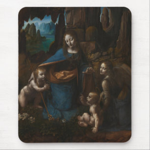 Mousepad Madona das Rochas "Virgem Maria, Jesus, John