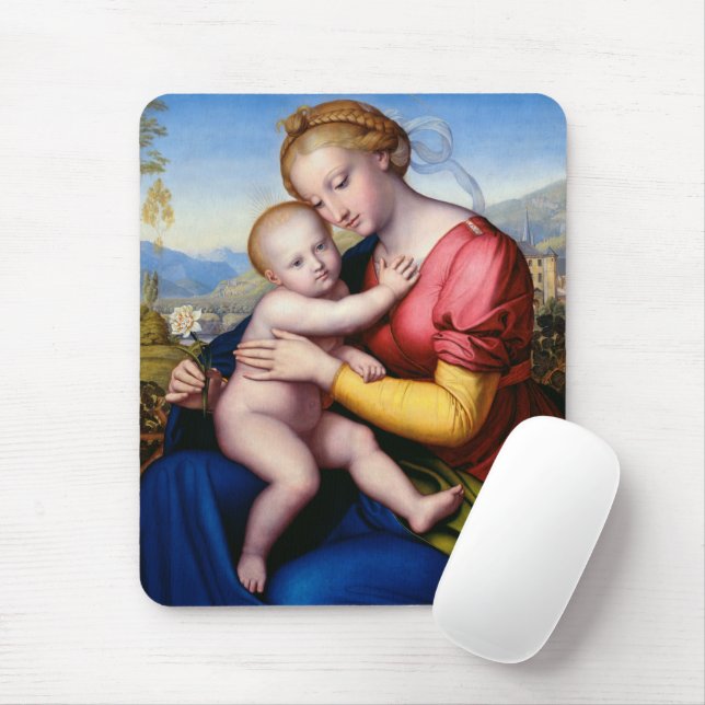 Mousepad Madona e Menino (Com mouse)