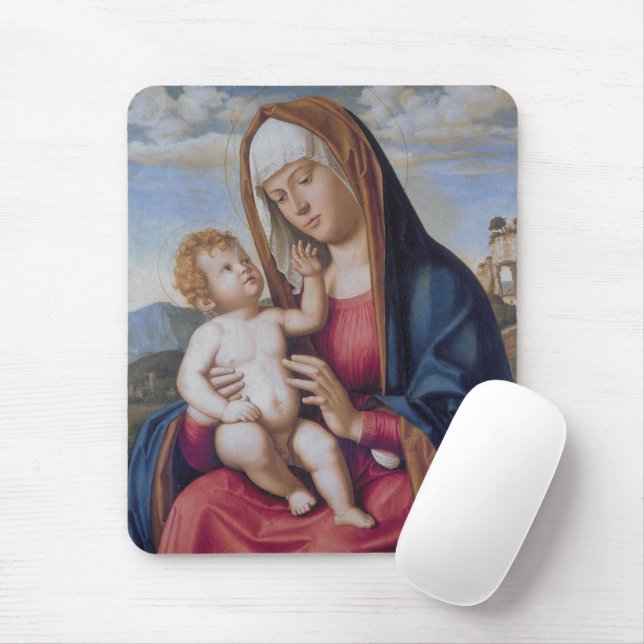 Mousepad Madona e Menino (Com mouse)