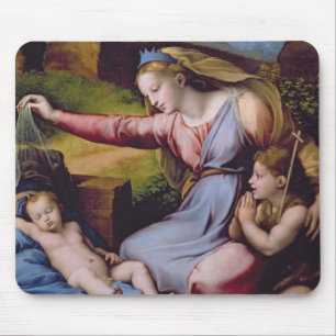 Mousepad Madonna do Diadem azul ou Madonna de t