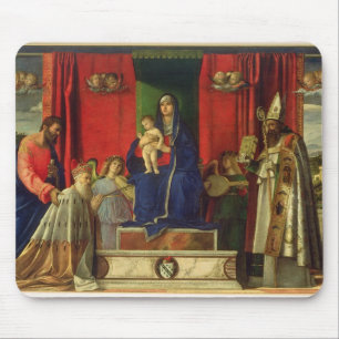 Mousepad Madonna e criança (Altarpiece de Barbarigo) 1488