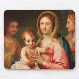 Mousepad Madonna e criança com dois anjos, 1770-73