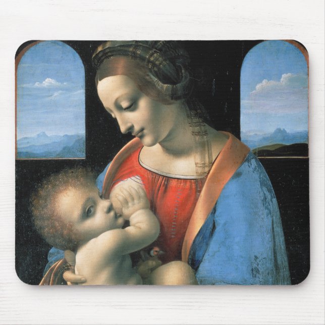 Mousepad Madonna Litta, Leonardo da Vinci, 1490-1491 (Frente)