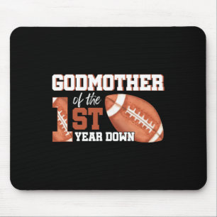 Mousepad Madrinha Da rua De Futebol De 1 Ano De Aniversário