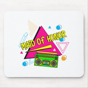 Mousepad madrinha de casamento Bridesmaid Bride Squad Retro