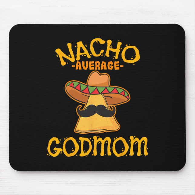 Mousepad Madrinha Não Média Mexicana Cinco De Mayo Deusmãe (Frente)