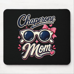Mousepad Mãe acompanhante óculos de sol retrô escola mesmo