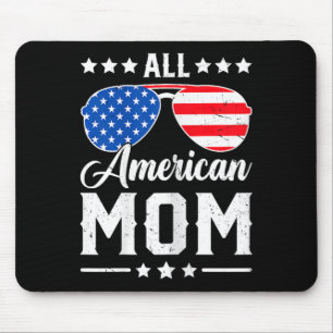 Mousepad Mãe Americana Em 4 De Julho, Engraçada Matança Ame