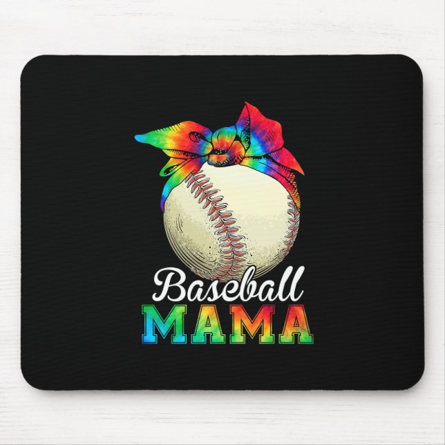 Mousepad Mãe Arte Baseball Mama Birthday (Frente)